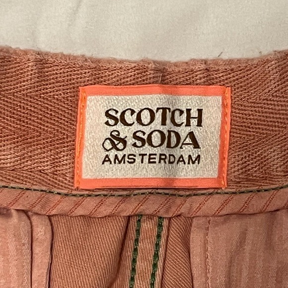 Scotch & Soda The Drift Mens Tapered Joggers Pants Small Pink Preppy Retro NWT - Picture 10 of 16
